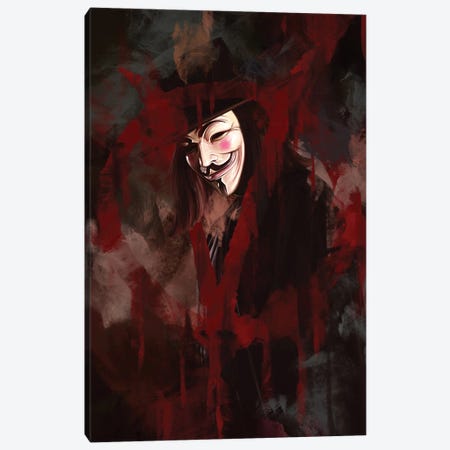 V For Vendetta Canvas Print #DBV70} by Dmitry Belov Canvas Print