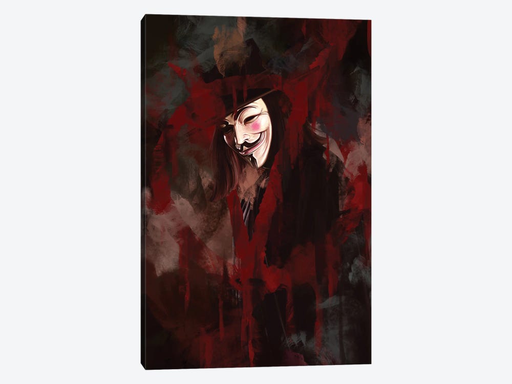 V For Vendetta by Dmitry Belov 1-piece Canvas Art Print