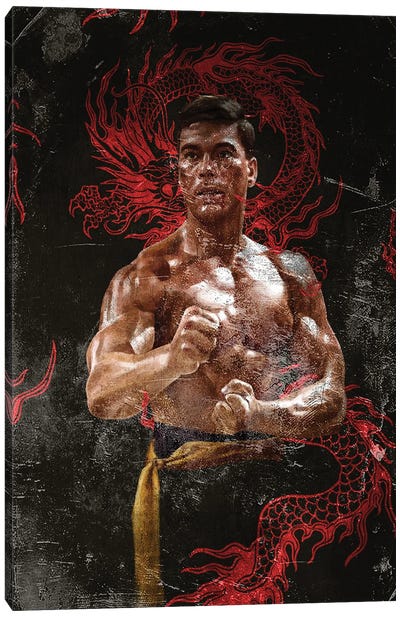Bloodsport Canvas Art Print - Martial Arts
