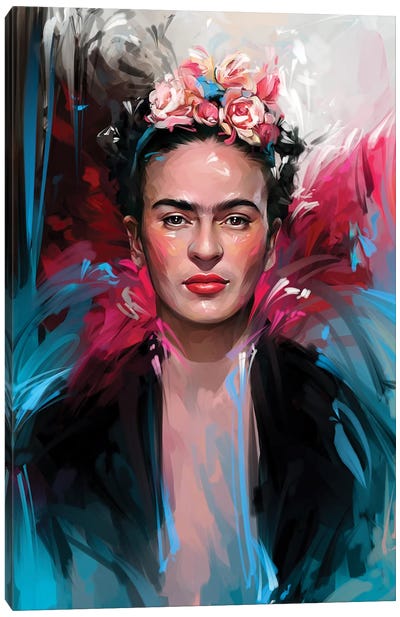 Frida Kahlo Canvas Art Print - Women's Empowerment Art