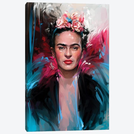 Frida Kahlo Canvas Print #DBV85} by Dmitry Belov Canvas Art Print