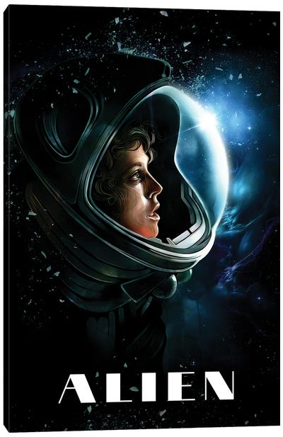 Alien Canvas Art Print - Space Fiction