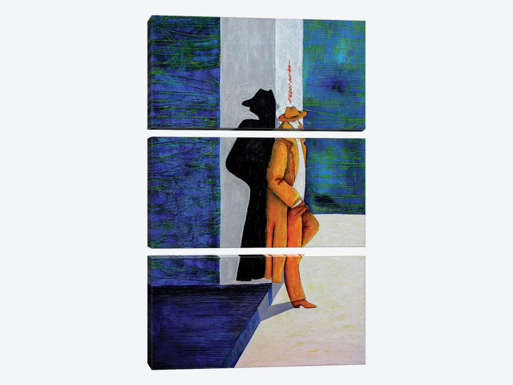 The Alone Man by DB Waterman 3-piece Canvas Art Print