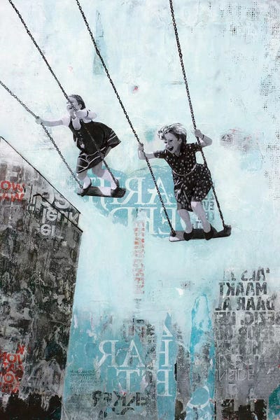 Saturday Swing by DB Waterman framed wall art