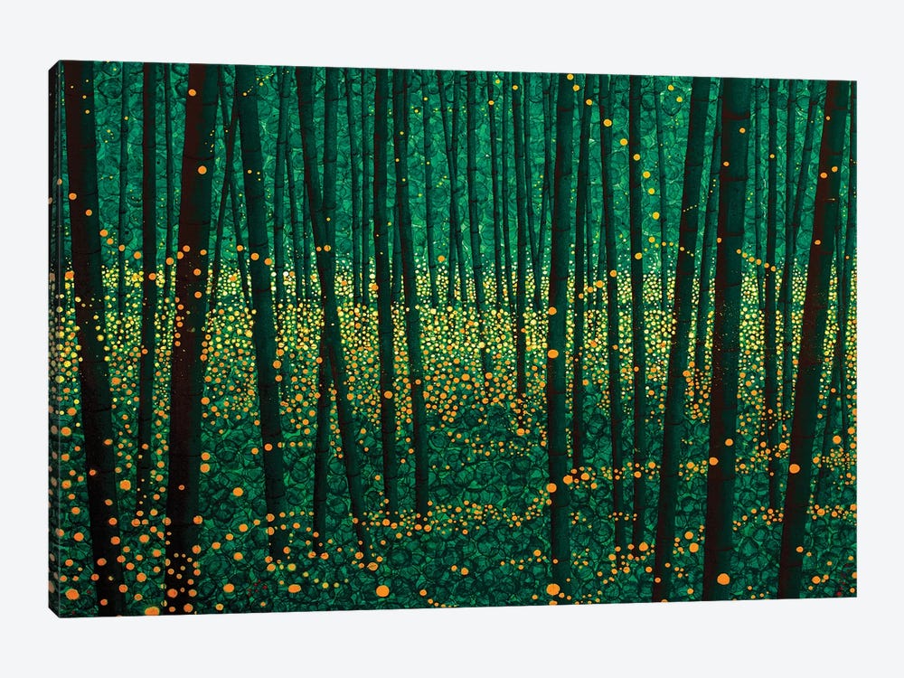 Lightning Bugs by DB Waterman 1-piece Canvas Print