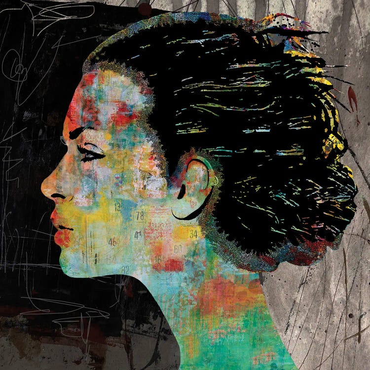 The Colorful Girl by DB Waterman wall art