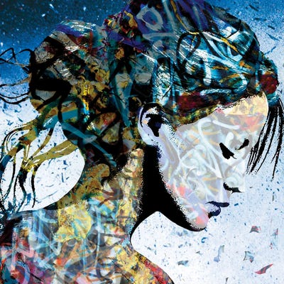 The Modest Girl by DB Waterman canvas print