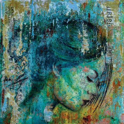 The Thoughts by DB Waterman metal wall art