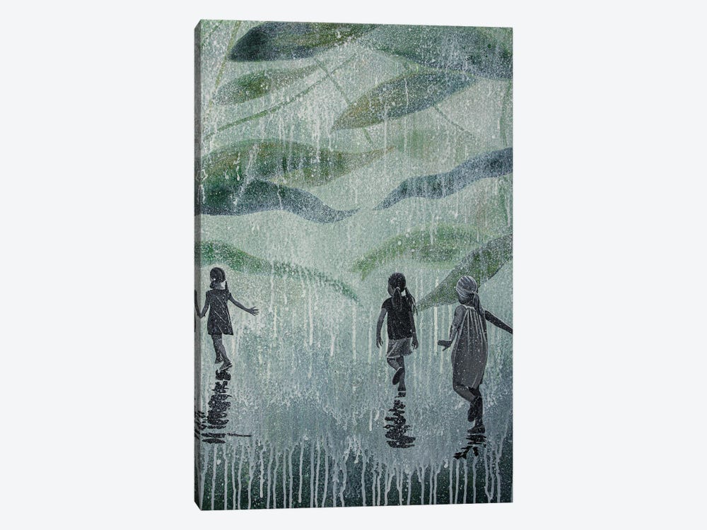 A Hard Rain's Gonna Fall by DB Waterman 1-piece Canvas Artwork