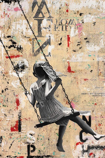 Summer Swing by DB Waterman framed wall art