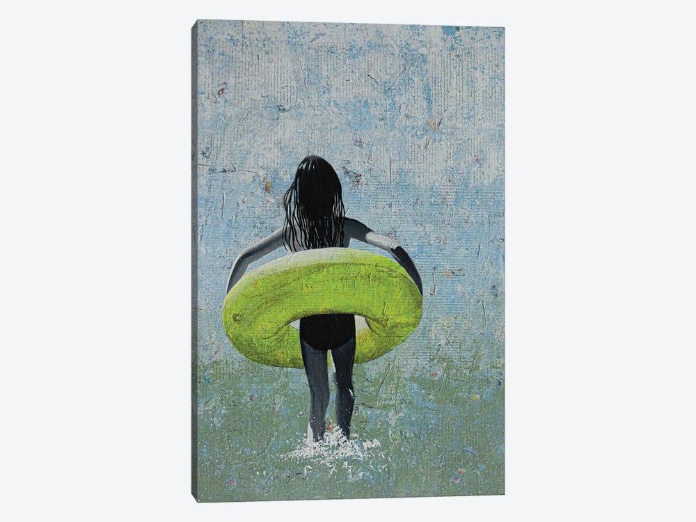 Summer Girl by DB Waterman 1-piece Canvas Artwork