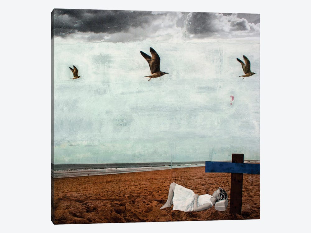 Grey Summer Breeze by DB Waterman 1-piece Canvas Art