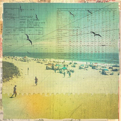 Nostalgic Shores by DB Waterman canvas print