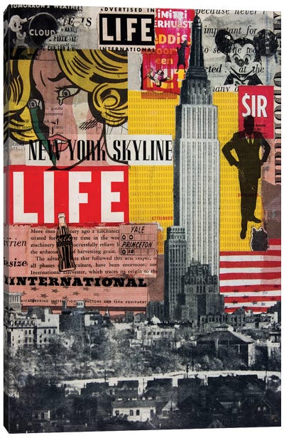 Hanging In The Air Canvas Art Print - New York City Art