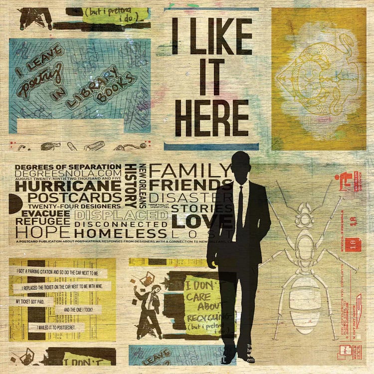 I Like It Here by DB Waterman wall art