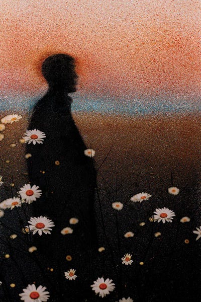 Canvas Print: Figure In Shadow by DB Waterman - thumbnail