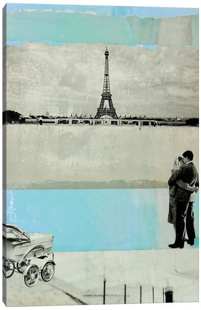 One Day Out Canvas Art Print - Couple Art