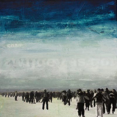 What Are We Waiting For by DB Waterman framed canvas print