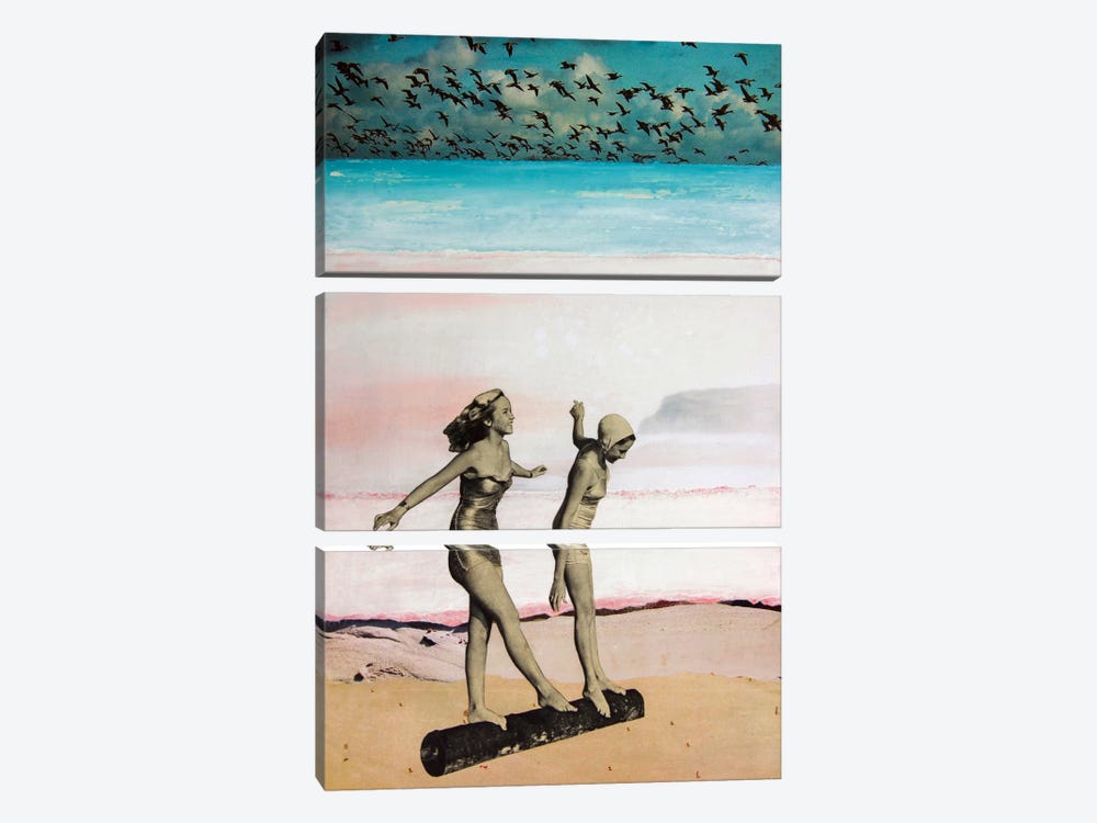 Beach Girls by DB Waterman 3-piece Canvas Art