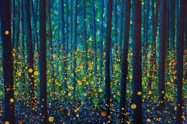 Moody Blue: Fireflies by DB Waterman