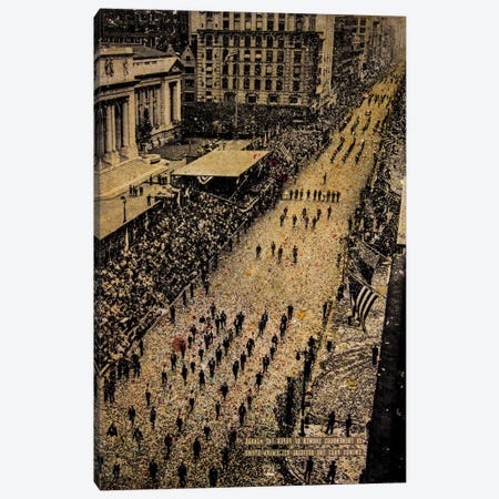 Fifth Avenue, 65,000 Marchers Canvas Print #DBW59} by DB Waterman Canvas Art