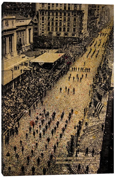 Fifth Avenue, 65,000 Marchers Canvas Art Print - DB Waterman