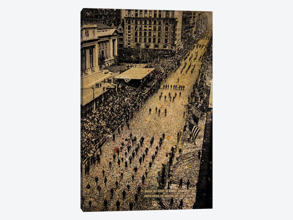 Fifth Avenue, 65,000 Marchers by DB Waterman 1-piece Art Print