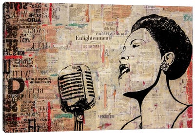 Lady Day Canvas Art Print - Billie Holiday