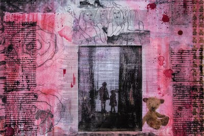 Me And My Little Sister by DB Waterman canvas print