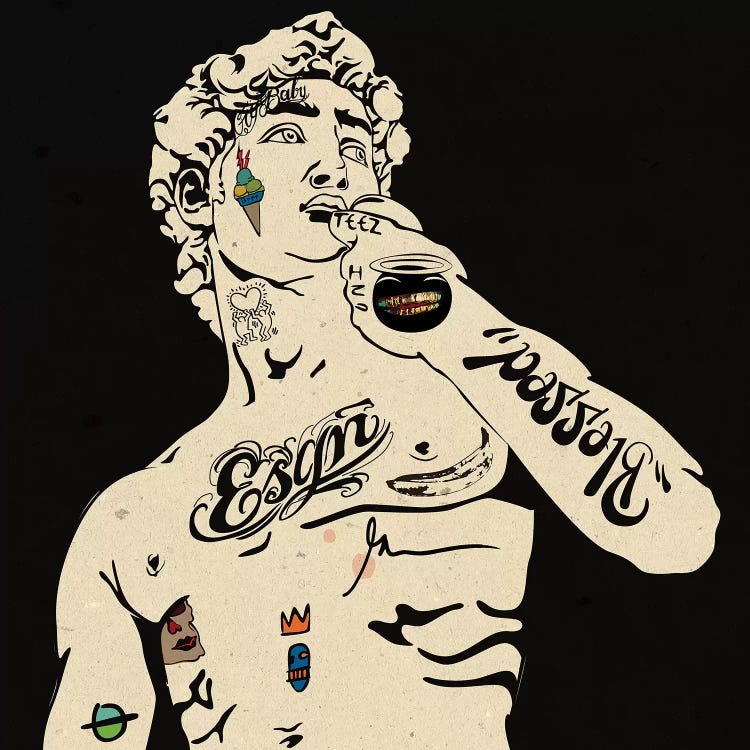 Statue Of David by Dai Chris Art wall art