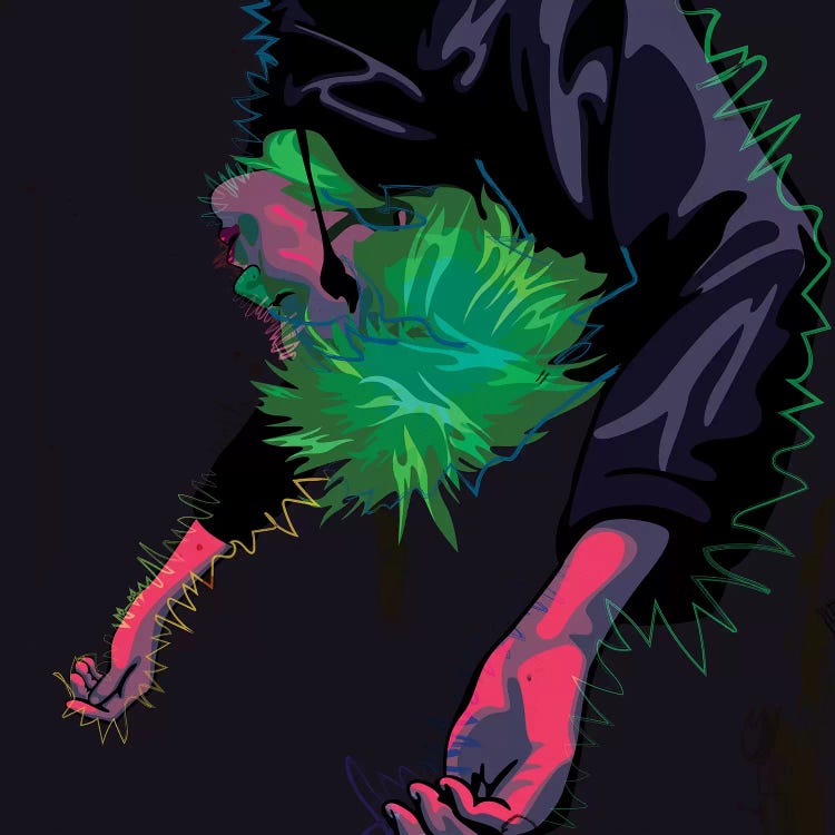 I Am Kitty by Dai Chris Art wall art