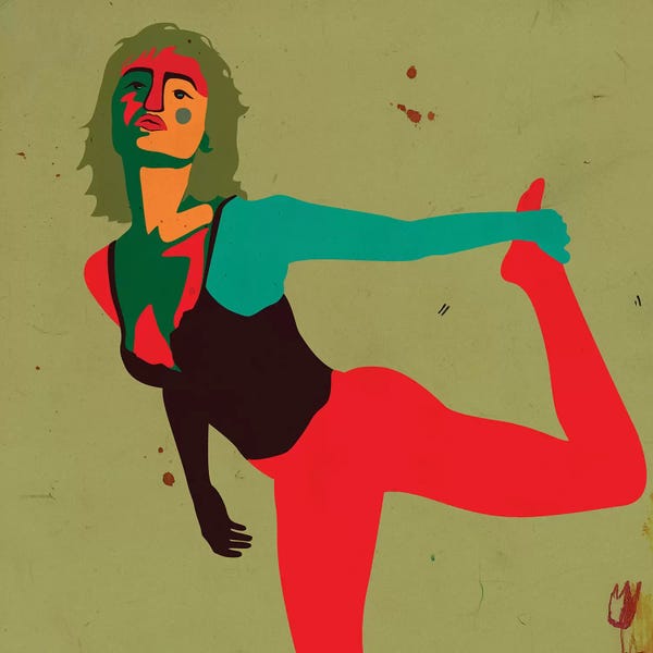 Yoga: Stretch by Dai Chris Art