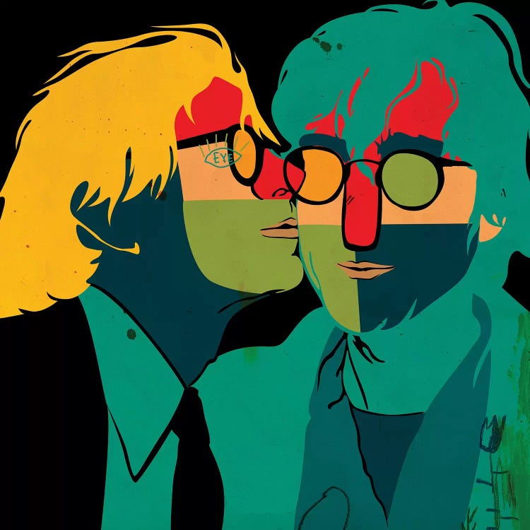 Warhol Kissing Lennon