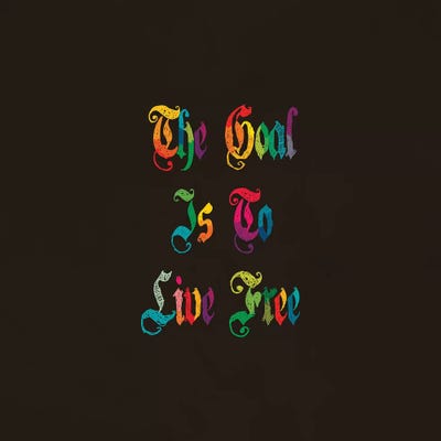 The Goal Is To Live Free by Dai Chris Art canvas print