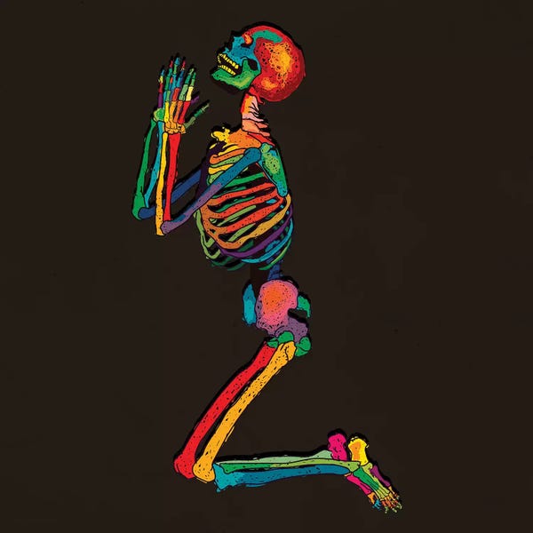 Skeletons: Prayers by Dai Chris Art