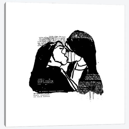 Nuns Kissing Canvas Print #DCA202} by Dai Chris Art Canvas Art