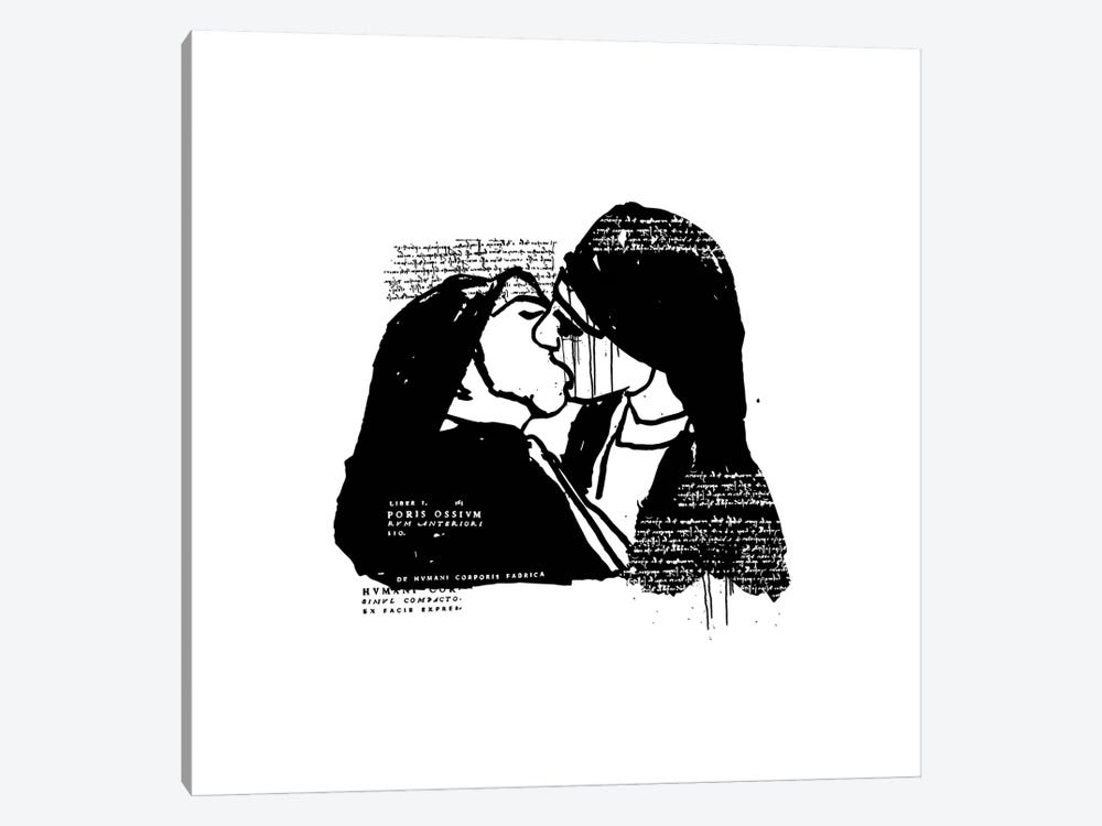 Nuns Kissing by Dai Chris Art 1-piece Canvas Print