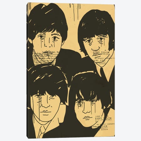 The Beatles Canvas Print #DCA207} by Dai Chris Art Canvas Print