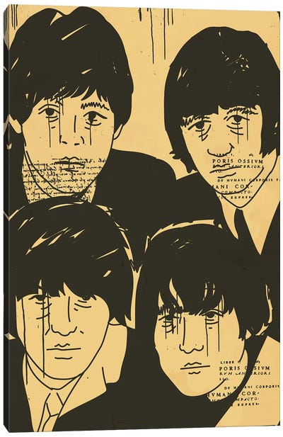 The Beatles Canvas Art Print - Dai Chris Art