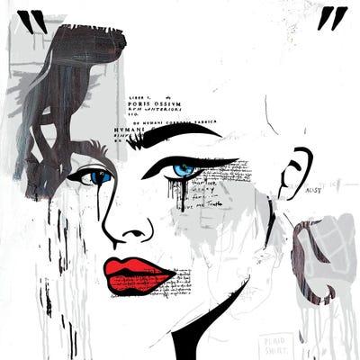 Grecian Classical Girl by Dai Chris Art framed canvas print