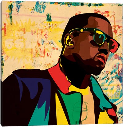 Kanye Canvas Art Print - 3-Piece Street Art