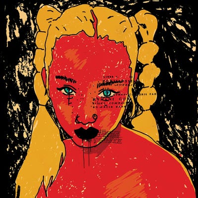 Elegant Hybrid by Dai Chris Art framed canvas print