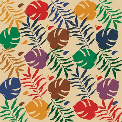 Hypebeast Floral Pattern by Dai Chris Art framed canvas print