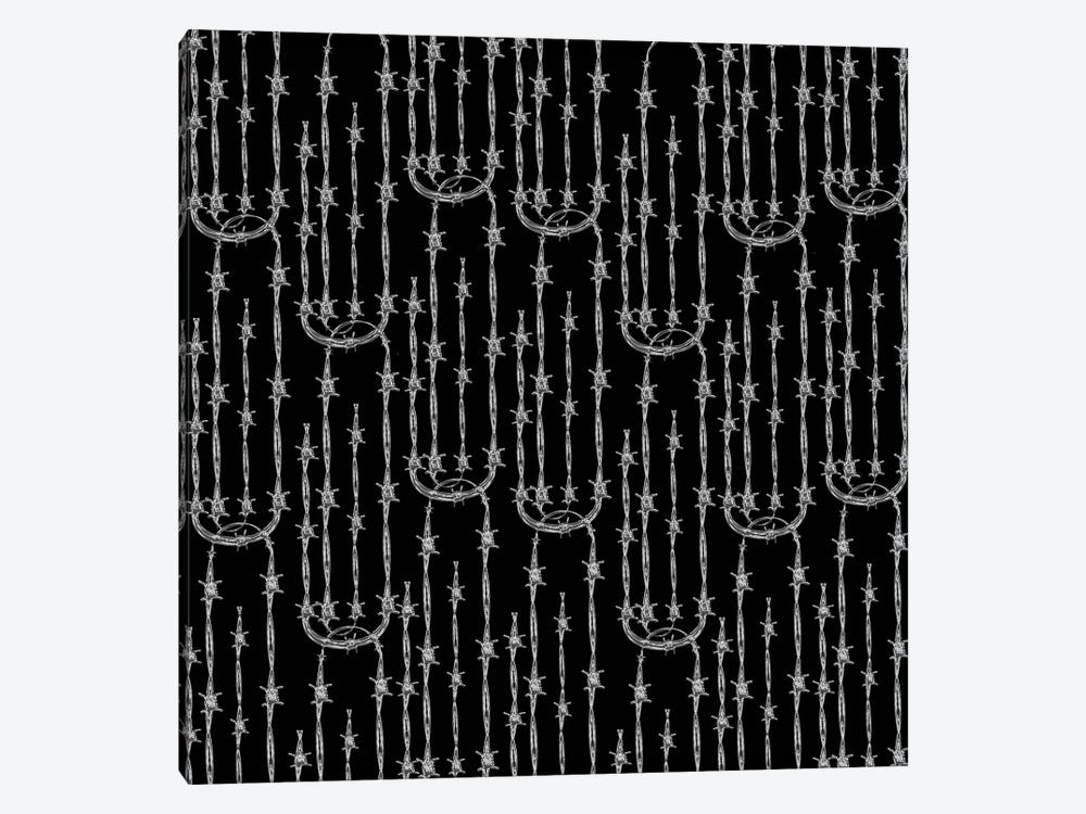 Barbed Wire Paper Clip Pattern by Dai Chris Art 1-piece Canvas Wall Art