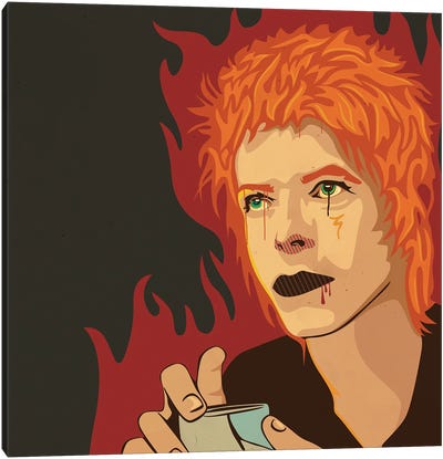 David Bowie Canvas Art Print - Dai Chris Art