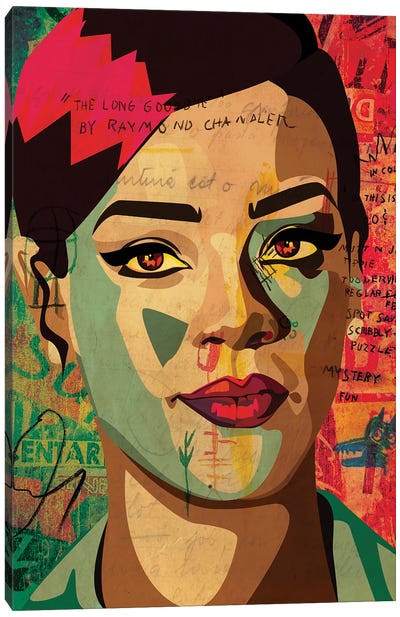 Rihanna Canvas Art Print - Dai Chris Art