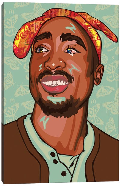 Tupac 2021 Canvas Art Print - Dai Chris Art
