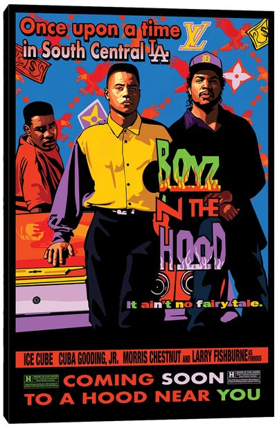 Boyz N The Hood Canvas Art Print - Dai Chris Art