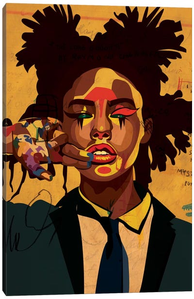 Painter Girl Canvas Art Print - African Décor