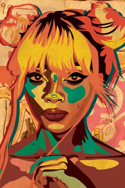 Pop Art Buns Girl